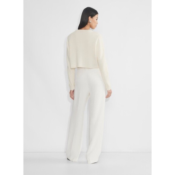 Aritzia Relaxed Crew Cashmere Cardigan Winter White Large - Picture 2 of 9